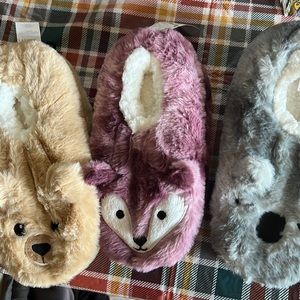Fuzzy babba slippers brand new with tags. This is a bundle.